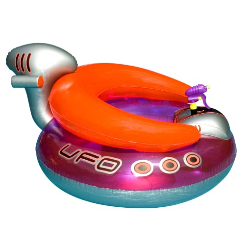 フロート プール 水遊び 浮き輪 9078 SWIMLINE ORIGINAL Inflatable UFO Spaceship Pool Float Ride On With Fun Constant Flow Laser Ray Gun Water Squirter For Kids , Cool Retro Style, For Beach Ocean Pool Lake , Extra Thiフロート プール 水遊び 浮き輪 9078