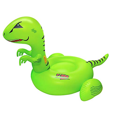 t[g v[ V  90624 SWIMLINE ORIGINAL 90624 Giant Inflatable T-Rex Dinosaur Pool Float Floatie Ride-On Lounge W/ Stable Legs Wings Large Rideable Blow Up Summer Beach Swimming Party Lounge Big Raft t[g v[ V  90624