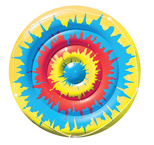 t[g v[ V  90502 Swimline Tie Dye Island Inflatable Pool Toy 72-inch diametert[g v[ V  90502