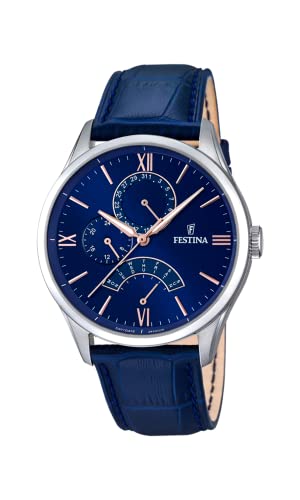 商品情報 商品名フェスティナ Festina レトロコレクション メンズ腕時計 ケース43 レザーストラップ F16823/3 ブルー 海外商品名Festina Men's Quartz Analog Watch with Leather Strap F16823/3, Blue/Blue, Strap 型番F16823/3 ブランドFestina ディスプレイタイプアナログ ケース素材ステンレス ケースサイズ43mm 文字盤カラー青（ブルー） バンド素材革（レザー） バンド幅22mm バンドカラー青（ブルー） カレンダー機能日付・曜日 ムーブメントクオーツ 防水機能 その他 商品説明（自動翻訳）マルチファンクション機能ステンレス製ラウンドケースクラシックなステンレス製バックル付きレザーストラップハードエンジェルミネラルガラス耐水性50m 関連キーワード腕時計,フェスティナ,フェスティーナ,スイス,メンズこのようなギフトシーンにオススメです。プレゼント お誕生日 クリスマスプレゼント バレンタインデー ホワイトデー 贈り物