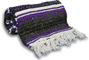 ヨガ フィットネス YogaAccessories Traditional Mexican Yoga Blanket - Dark Purpleヨガ フィットネ...
