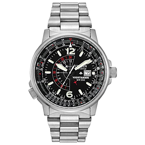 ӻ  ͢ ǥ  BJ7000-52E Citizen Men's Eco-Drive Promaster Air Nighthawk Pilot Stainless Steel Watch, Luminous, Black Dial, 42mm (Model: BJ7000-52E)ӻ  ͢ ǥ  BJ7000-52E