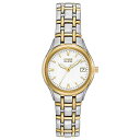 rv V`Y tA COf CO EW1264-50A Citizen Women's Eco-Drive Dress Classic Watch in Two-tone Stainless Steel, White Dial (Model: EW1264-50A)rv V`Y tA COf CO EW1264-50A