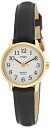 rv ^CbNX fB[X T204339J Timex Women's Easy Reader 25mm Watch ? Gold-Tone Case White Dial with Black Leather Straprv ^CbNX fB[X T204339J