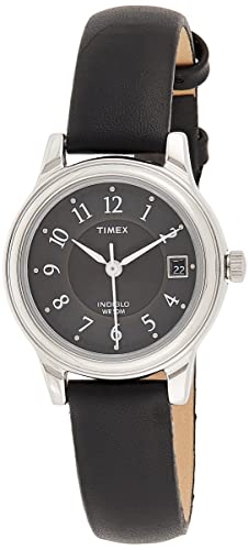 タイメックス 腕時計 タイメックス レディース T29291 Timex Women's T29291 Porter Street Black Leather Strap Watch腕時計 タイメックス レディース T29291