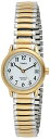 rv ^CbNX fB[X T2H491 Timex Women's Easy Reader 25mm Watch ? Two-Tone Case White Dial with Extra-Long Two-Tone Expansion Bandrv ^CbNX fB[X T2H491