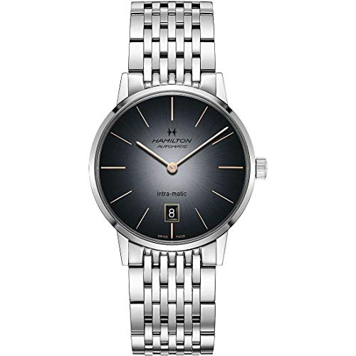 腕時計 ハミルトン メンズ Hamilton Intra-Matic Automatic Grey Dial Men's Watch H38455181腕時計 ハミルトン メンズ