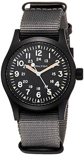 腕時計 ハミルトン レディース Hamilton Khaki Field Hand Wind Black Dial Men's Watch H69409930腕時計 ハミルトン レディース