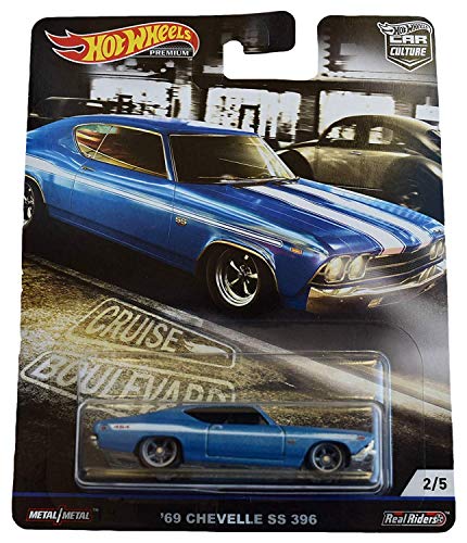 ホットウィール マテル ミニカー ホットウイール Hot Wheels Car Culture Cruise Boulevard 039 69 Chevelle SS 396 2/5, Blueホットウィール マテル ミニカー ホットウイール