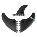 サーフィン フィン マリンスポーツ Surf Squared Twin Fin Set + Trailer Fin (2+1 Fins) - Solid Fib...