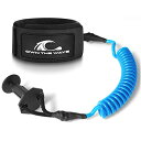 サーフィン リーシュコード マリンスポーツ Own the Wave Premium Coiled Bodyboard Leash - 4' Boogieboa...