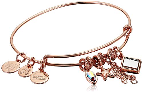 バングル アレックスアンドアニ アメリカ アクセサリー ブランド かわいい Alex and Ani Women's Starfish Cluster Charm Bangle Bracelet, Shiny Rose Goldアレックスアンドアニ アメリカ アクセサリー ブランド かわいい