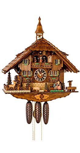 カッコー時計 インテリア 壁掛け時計 海外モデル アメリカ German Cuckoo Clock 8-day-movement Chalet-Style 23.00 inch - Authentic black forest cuckoo clock by H?nesカッコー時計 インテリア 壁掛け時計 海外モデル アメリカ