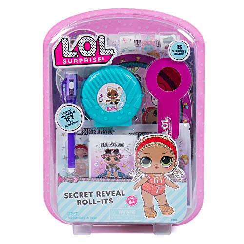 GI[GTvCY l` h[ L.O.L. Surprise! Secret Reveal Roll-Its by Horizon Group USA,Unbag to Reveal Surprises.DIY Activity kit Includes Secret Decoder,Black Light Pen,Surprise Reveal Sheets,Scratch Art &GI[GTvCY l` h[