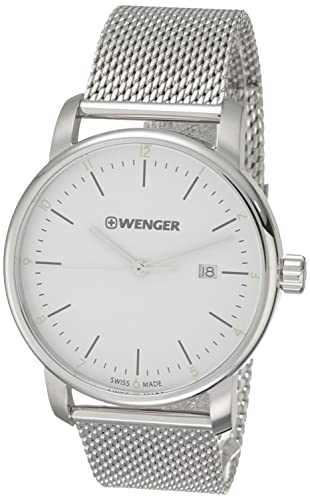 ウェンガー 腕時計（メンズ） 腕時計 ウェンガー スイス メンズ 腕時計 Wenger Men's 01.1741.113 Urban Classic Analog Display Quartz Silver Watch腕時計 ウェンガー スイス メンズ 腕時計