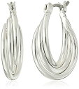 ナインウェスト ピアス アメリカ 日本未発売 ブランド Nine West Silver-Tone Petite Twisted Hoop Earringsナインウェスト ピアス アメリカ 日本未発売 ブランド