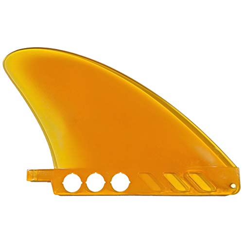 サーフィン フィン マリンスポーツ 4.6" US box center fin Safety Flex Soft replacement for longboard SUP Stand up Paddleboard River Surf Whitewater airSUP AIR7 Skeg with optional 'No-Tool' Fin Screw (Yellow (no screw inサーフィン フィン マリンスポーツ