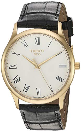 ティソ 腕時計 ティソ レディース Tissot unisex-adult Excellence Steel And 18K Gold Dress Watch Black T9264101601300腕時計 ティソ レディース