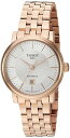 rv eB\ fB[X Tissot womens Carson Stainless Steel Dress Watch Rose Gold T1222073303100rv eB\ fB[X