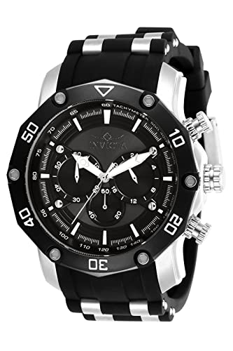 腕時計 インヴィクタ インビクタ メンズ Invicta Men 039 s Pro Diver 50mm Stainless Steel, Silicone Quartz Chronograph Watch, Black (Model: 28753)腕時計 インヴィクタ インビクタ メンズ