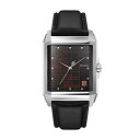 rv u[o Y Bulova Frank Lloyd Wright 'December Gifts' Stainless Steel 3-Hand Quartz Dial, Black Leather Strap Style: 96A223rv u[o Y