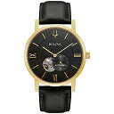 楽天angelica腕時計 ブローバ メンズ Bulova Men's Classic Dress 3-Hand 21- jewel Automatic Watch, 42 Hour Reserve, Hack Feature, Sub-second Hand, Open Aperture Dial, Exhibition Case Back, 42mm Style: 97A154腕時計 ブローバ メンズ