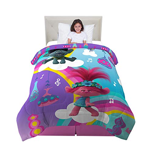 楽天angelicaトロールズ アメリカ直輸入 アニメ 映画 ドリームワークス Franco Kids Bedding Super Soft Reversible Comforter, Twin/Full, Trolls World Tourトロールズ アメリカ直輸入 アニメ 映画 ドリームワークス