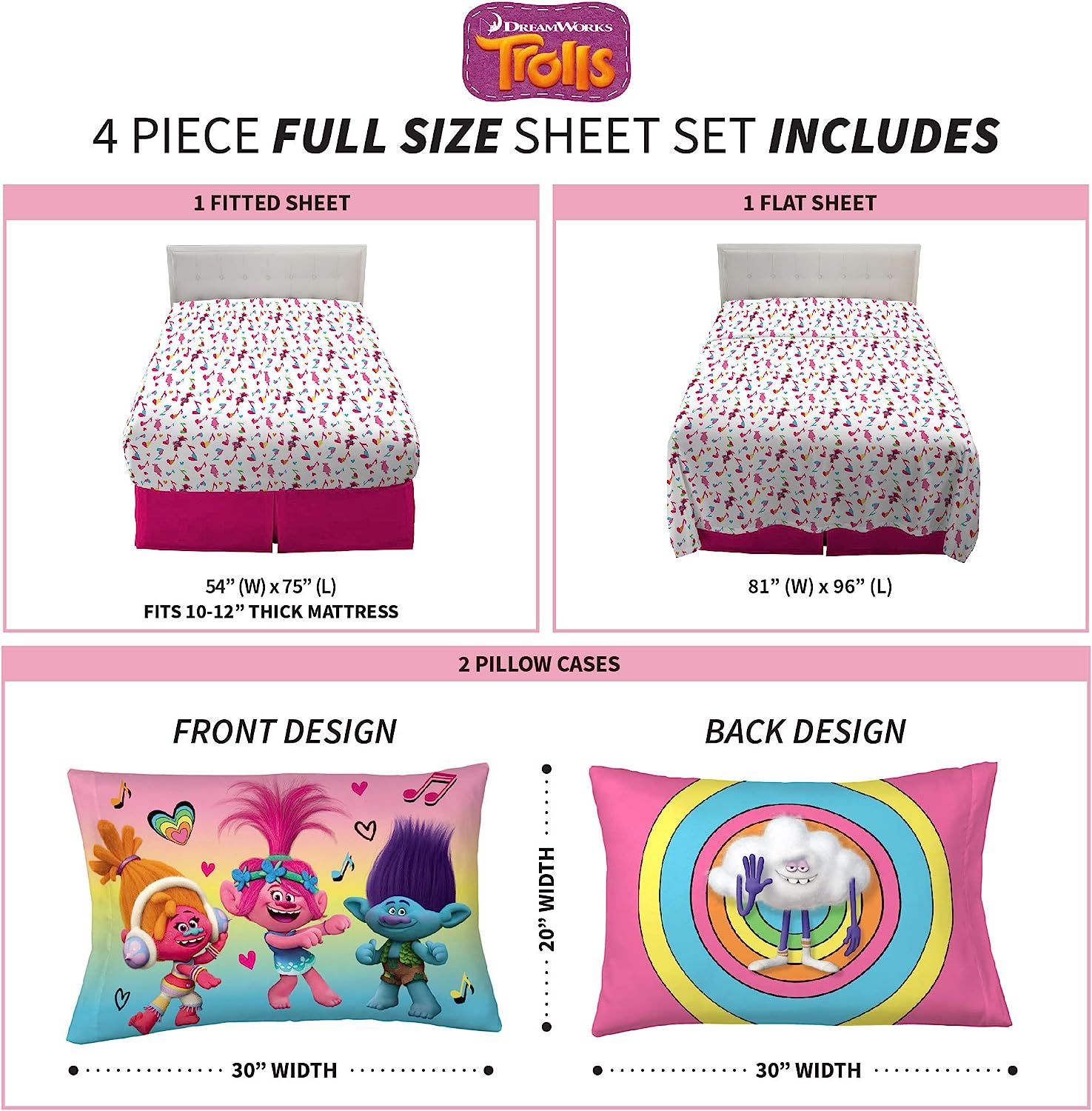 トロールズ アメリカ直輸入 アニメ 映画 ドリームワークス 送料無料 Franco Kids Bedding Super Soft Sheet Set 4 Piece Full Size Trollsトロールズ アメリカ直輸入 アニメ 映画 ドリームワークス Angelica トロールズ アメリカ直輸入 アニメ 映画 ドリームワークス 送料無料 Franco Kids Bedding Super Soft Sheet Set 4 Piece Full Size Trollsトロールズ アメリカ直輸入 アニメ 映画 ドリームワークス Angelica