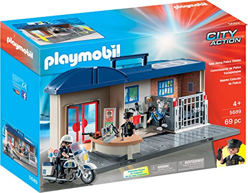 プレイモービルブロック組み立て知育玩具ドイツ【送料無料】PLAYMOBILTakeAlongPoliceStationプレイモービルブロック組み立て知育玩具ドイツ