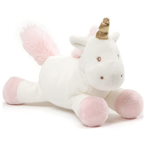 ガンド ぬいぐるみ リアル お世話 かわいい 【送料無料】Baby GUND Luna Unicorn Stuffed Plush Rattle, 7”ガンド ぬいぐるみ リアル お世話 かわいい