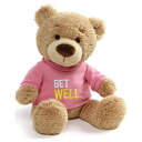 ガンド GUND ぬいぐるみ リアル お世話 GUND Get Well T-Shirt Message Teddy Bear Stuffed Animal Plush, Pink, 12.5 ガンド GUND ぬいぐるみ リアル お世話