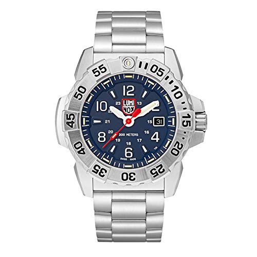 楽天angelica腕時計 ルミノックス アメリカ海軍SEAL部隊 ミリタリーウォッチ メンズ Luminox - Navy Seal Steel XS.3254 - Mens Watch 45mm - Military Watch in Silver/Blue Date Function - 200m Water Resis腕時計 ルミノックス アメリカ海軍SEAL部隊 ミリタリーウォッチ メンズ