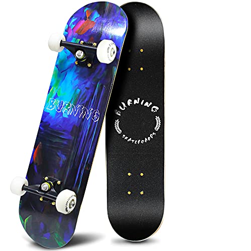 ɥȥܡ ܡ ǥ ľ͢ Easy_Way Complete Skateboards- Standard Skateboards for Beginners Kids Boys Girls Teenager- 31''x 8''Canadian Maple Cruiser Pro Skate Board, Sɥȥܡ ܡ ǥ ľ͢