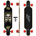 スタンダードスケートボード スケボー 海外モデル 直輸入 Sefulim 39 x 9 Inch Long Skateboard 7 Layer Canadian Maple Double Kick Deck Concave Cruiser Trick Skateboard for Boys Girls Teens Adults Beginスタンダードスケートボード スケボー 海外モデル 直輸入