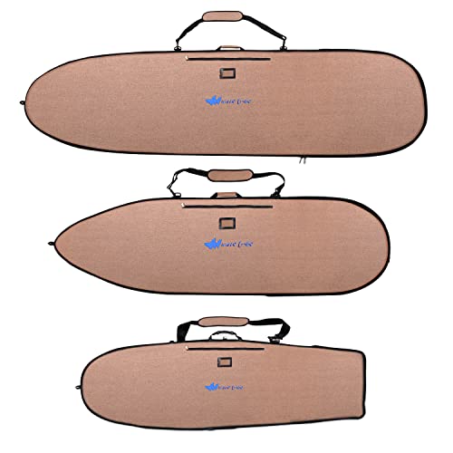 ե ܡɥ Хåѥå ޥ󥹥ݡ Wave Tribe Pioneer Surfboard Bag - Hemp Surf Bag with 5mm Padding, YKK Nickel-Plated Zipper, Fits 1 Board, Day Surfboard Bags Keep Board Safe & Coե ܡɥ Хåѥå ޥ󥹥ݡ