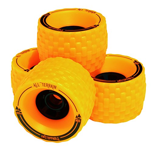 ウィール タイヤ スケボー スケートボード 海外モデル MBS All-Terrain Skateboard Wheels - Orangeウィール タイヤ スケボー スケートボード 海外モデル