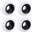 ウィール タイヤ スケボー スケートボード 海外モデル Powerflex Skateboards Gumball White/Black Skateboard...