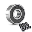 ベアリング スケボー スケートボード 海外モデル 直輸入 Wellgo 608-2RS Ball Bearings Skateboard Bearings Do...
