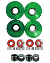 ベアリング スケボー スケートボード 海外モデル 直輸入 Everland Longboard Skateboard Cruiser Wheels 60x44mm w/Bearings & Spacers (Clear Green)ベアリング スケボー スケートボード 海外モデル 直輸入