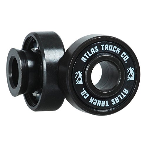 ベアリング スケボー スケートボード 海外モデル 直輸入 Atlas Truck Co. Blackout Bearings with Built in Bearing Spacers Rubber Sealed Ball Bearings with Built-in Interior Spacer for …