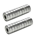 ベアリング スケボー スケートボード 海外モデル 直輸入 608ZZ 8 x 22 x 7 mm Deep Groove Ball Bearing, 20 Pc...