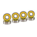 ベアリング スケボー スケートボード 海外モデル 直輸入 Cal 7 ABEC-7 Skateboard Bearings (Yellow)ベアリング スケボー...