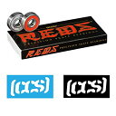 ベアリング スケボー スケートボード 海外モデル 直輸入 Bones Reds Skateboard/Longboard Bearings (8 Packs W...