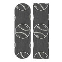 fbLe[v Obve[v XP{[ XP[g{[h COf Baseball Black Pattern Skateboard Grip Tape Sheet Scooter Deck Sand Paper 9