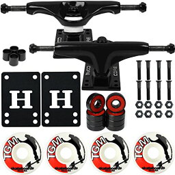 トラック スケボー スケートボード 海外モデル 直輸入 Core Skateboard Package 5.0" Trucks 52mm with White Wheels + Components (Black Hanger/Black Base)トラック スケボー スケートボード 海外モデル 直輸入