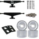 ウィール タイヤ スケボー スケートボード 海外モデル TGM Skateboards Core Black Longboard Trucks Bigfoot ...