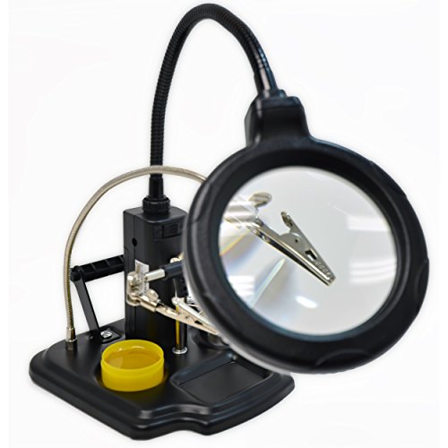 GR {bg dqH mߋ pY WEmake Soldering Station with LED Illuminated Magnifying Lens and 3rd Helping HandGR {bg dqH mߋ pY