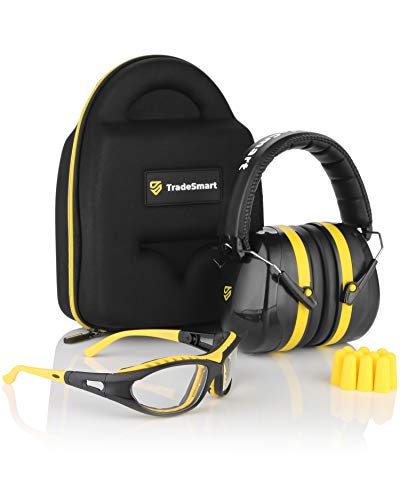 イヤーマフ シューティング ハンティング サバイバルゲーム サバゲー TradeSmart All-in-One Shooting Ear Protection - Comfort+ NRR 28 Earmuffs, Glasses & Earplugs + Carry Caseイヤーマフ シューティング ハンティング サバイバルゲーム サバゲー