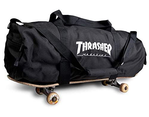 バックパック スケボー スケートボード 海外モデル 直輸入 Thrasher Magazine Embroidered Skate Mag Logo Duffle Bag - Black - 28"x 10"x 11"バックパック スケボー スケートボード 海外モデル 直輸入