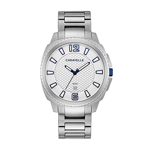 腕時計 ブローバ メンズ Caravelle by Bulova Sport Quartz Men's Watch, Stainless Steel , Silver-Tone (Model: 43B170)腕時計 ブローバ メンズ